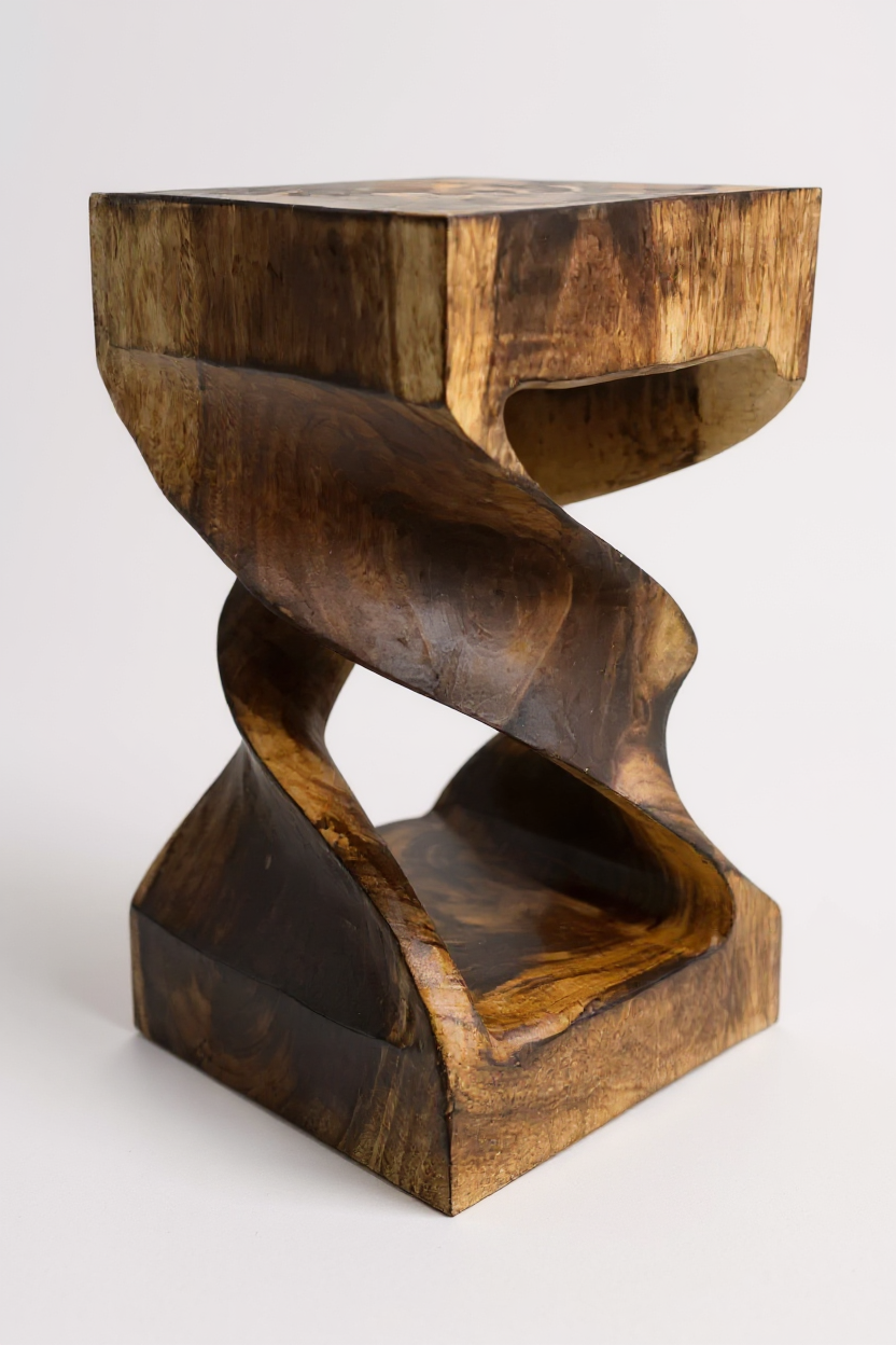 Fahome-415_Holzhocker_Massiv_Doppel_gedreht_Flambiert_4 - Flow of Passion