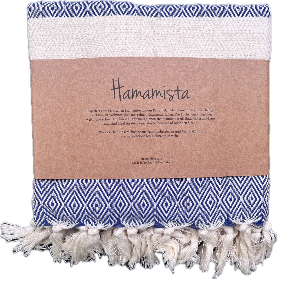 Hamamista-Charlotte-dunkelblau-Oekotex-100-Banderole - Flow of Passion