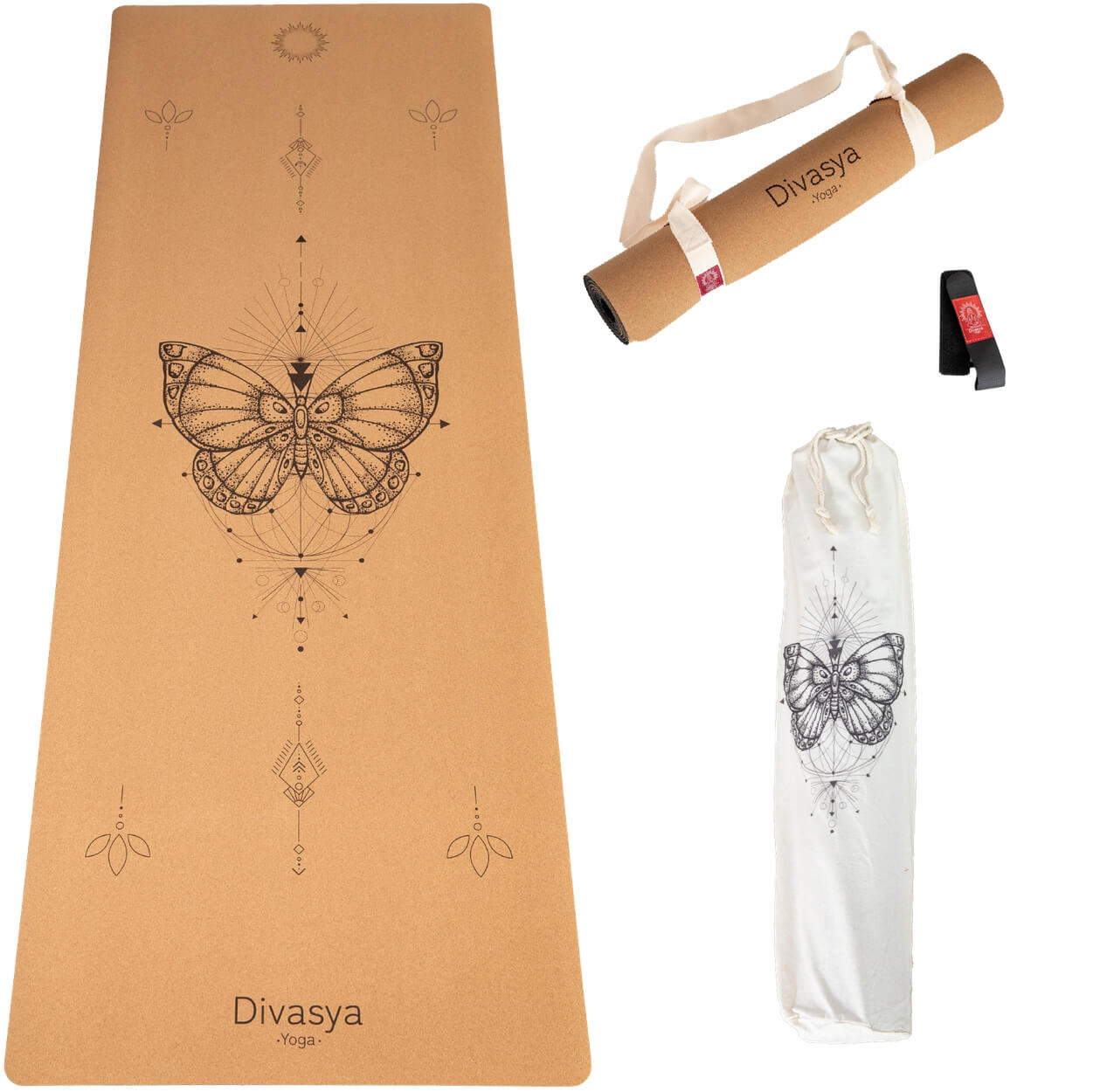YogamatteKorkNaturkautschukrutschfestMandalanachhaltigTragegurt0019_a0c7637a-63a0-44d0-a283-a33ab40a4356 - Flow of Passion