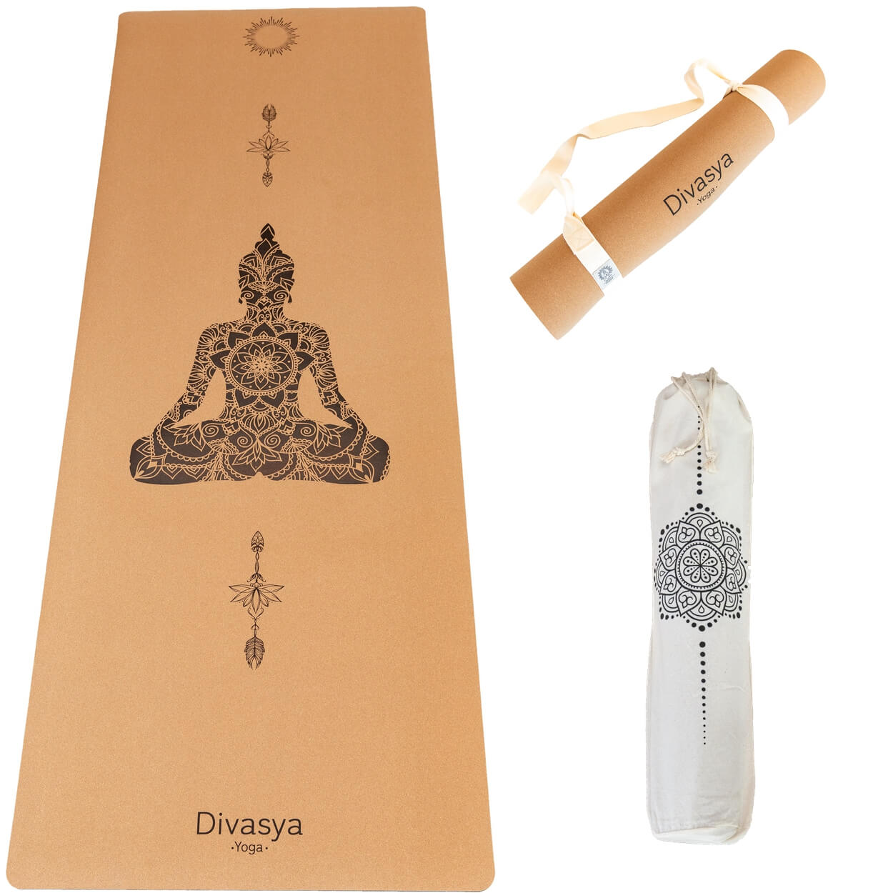Yogamatte_kork_buddha0021 - Flow of Passion