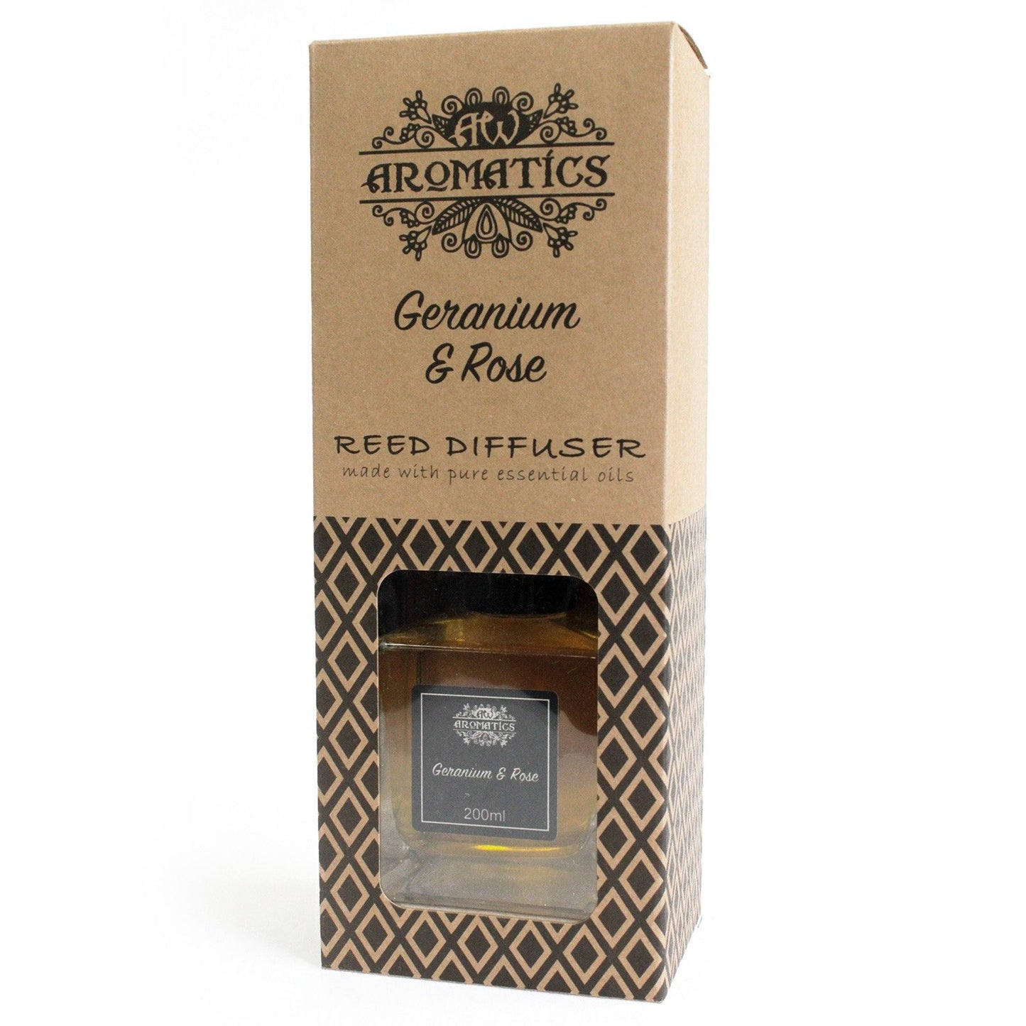 200ml Raumduft aus natürlichen ätherischen Ölen - Geranium & Rose