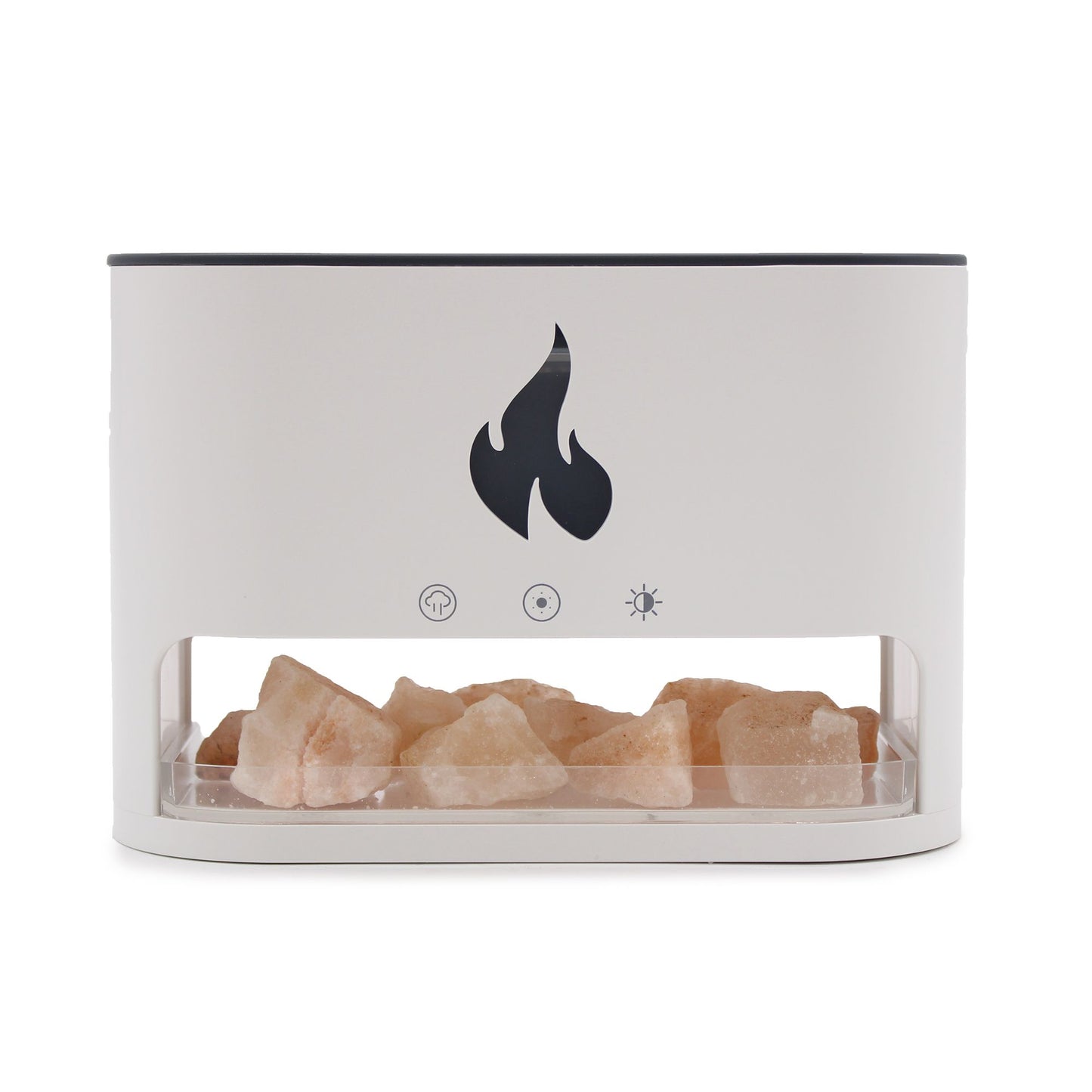 Himalaya-Salz-Aroma-Diffuser mit Flammen-Effekt und USB-C.