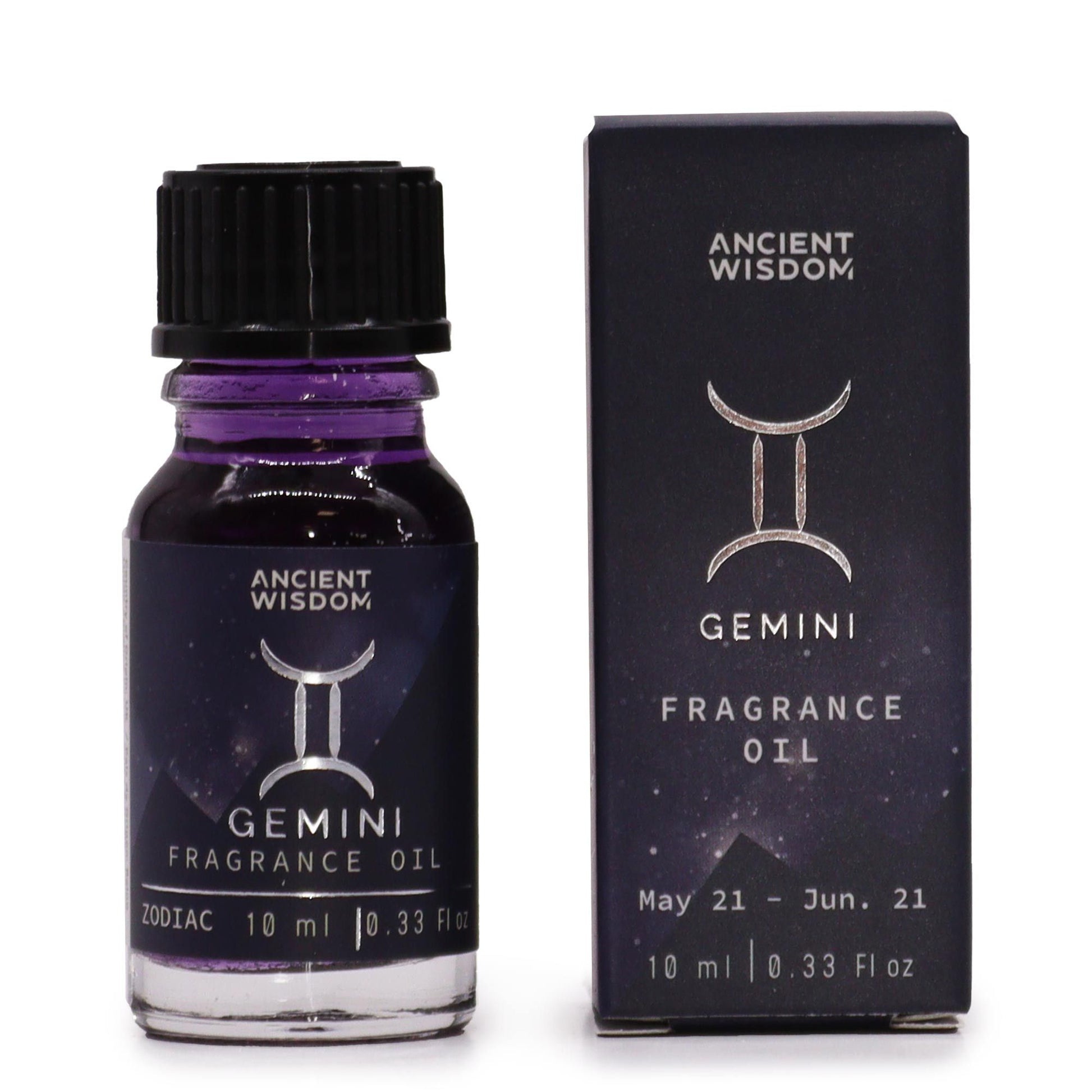 Sternzeichen Duftöl Zwillinge 10ml mit Gemini Symbol.