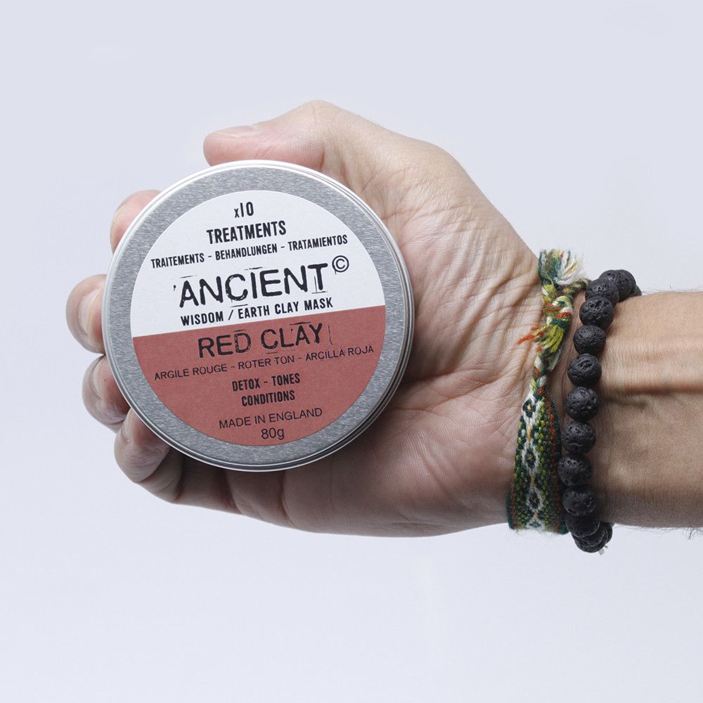 Dose mit rosa Kaolin-Tonerde-Gesichtsmaske von Ancient.