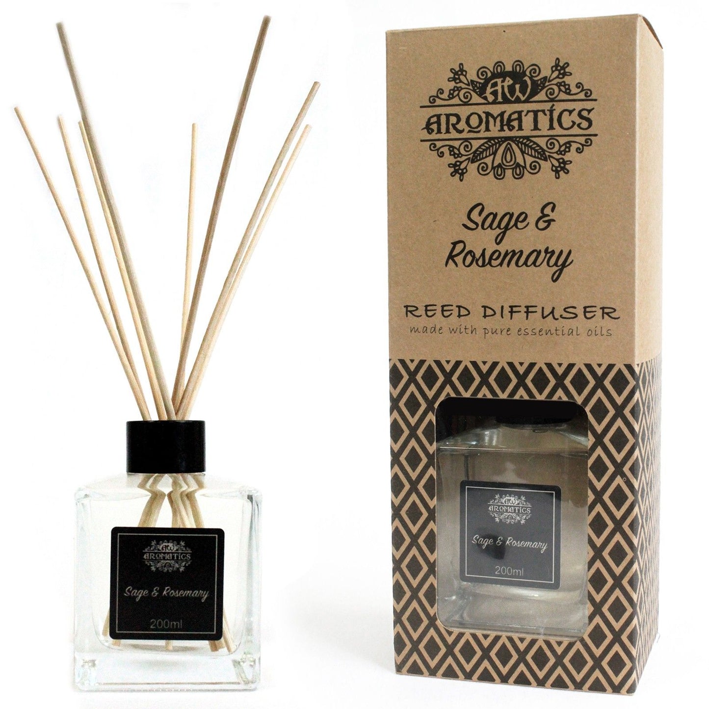 200ml Raumduft aus natürlichen ätherischen Ölen - Sage & Rosemary