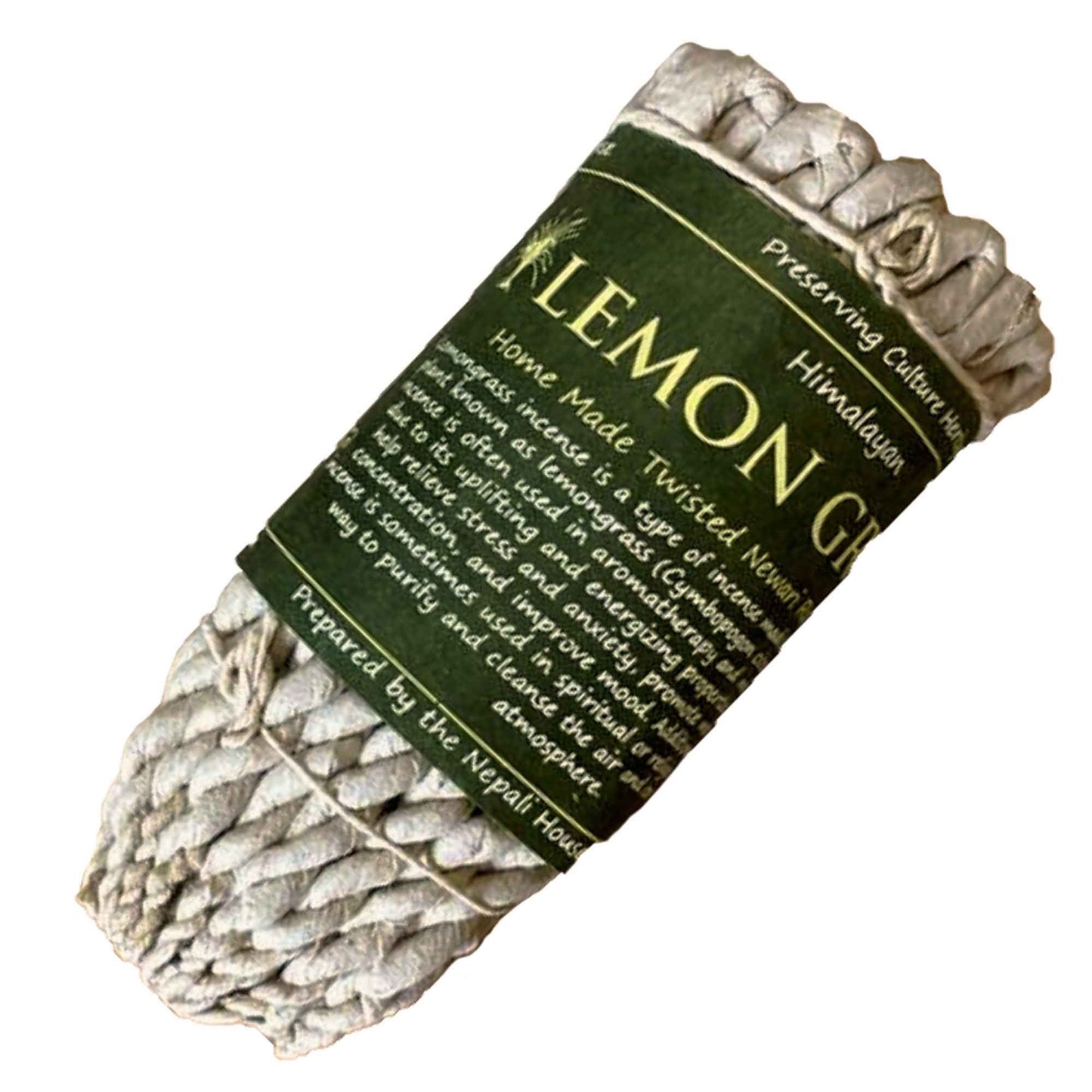 Räucherseile aus Zitronengras, handgerollt in Nepal.