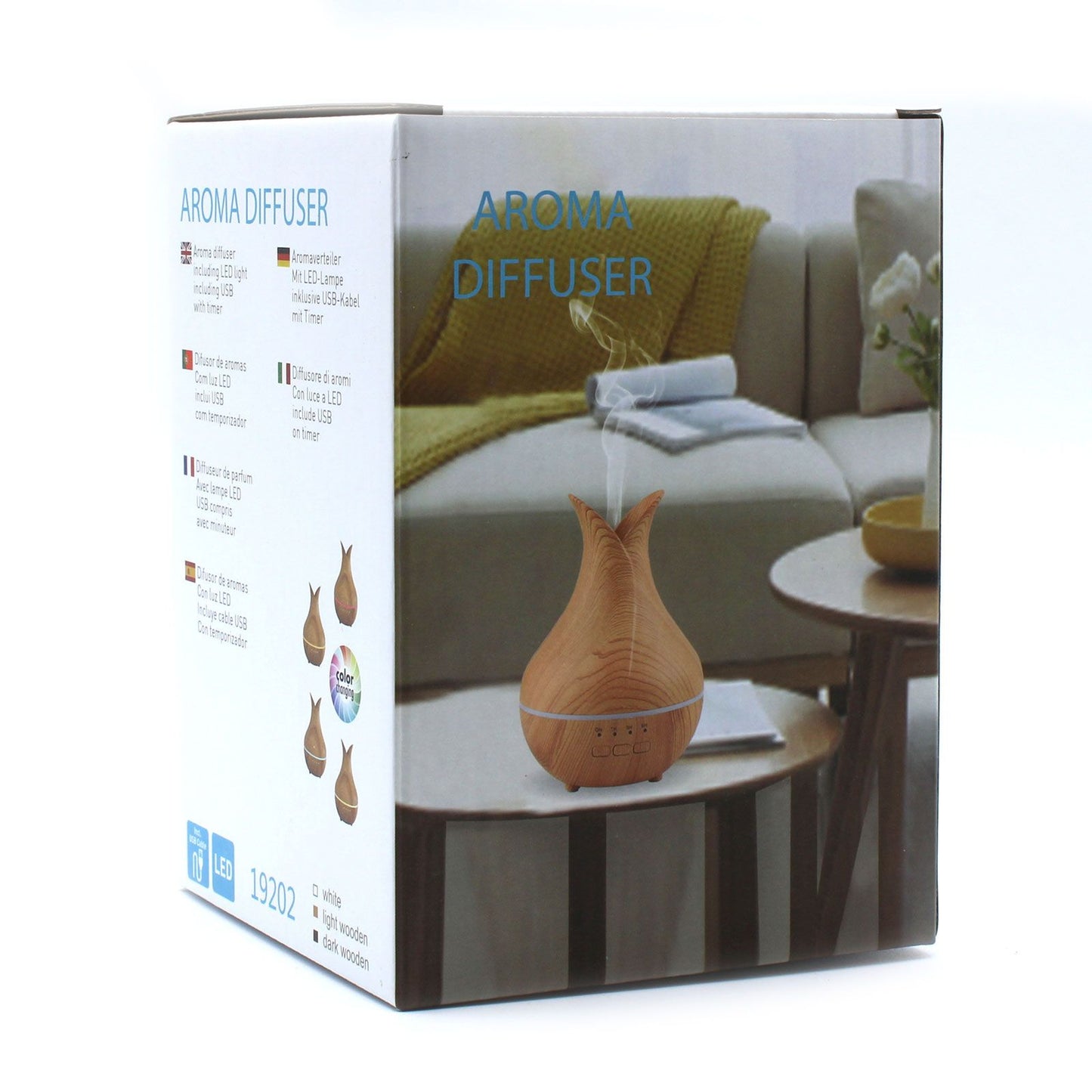 Palermo atomiser with USB, colour change, and timer.