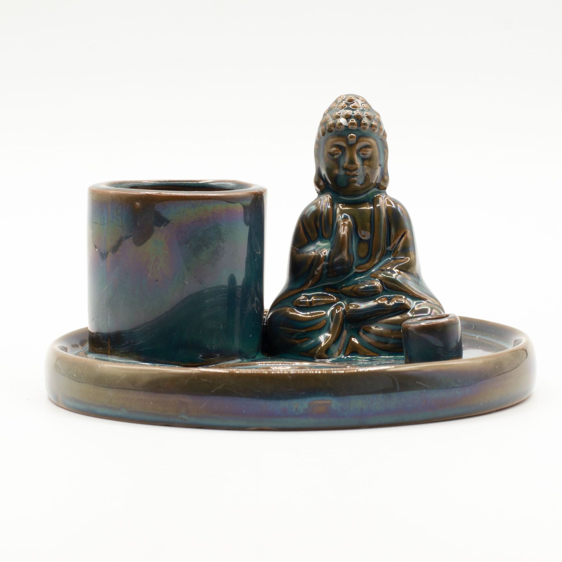 Buddha Räucherhalter aus Keramik für verschiedene Räucherwerke.