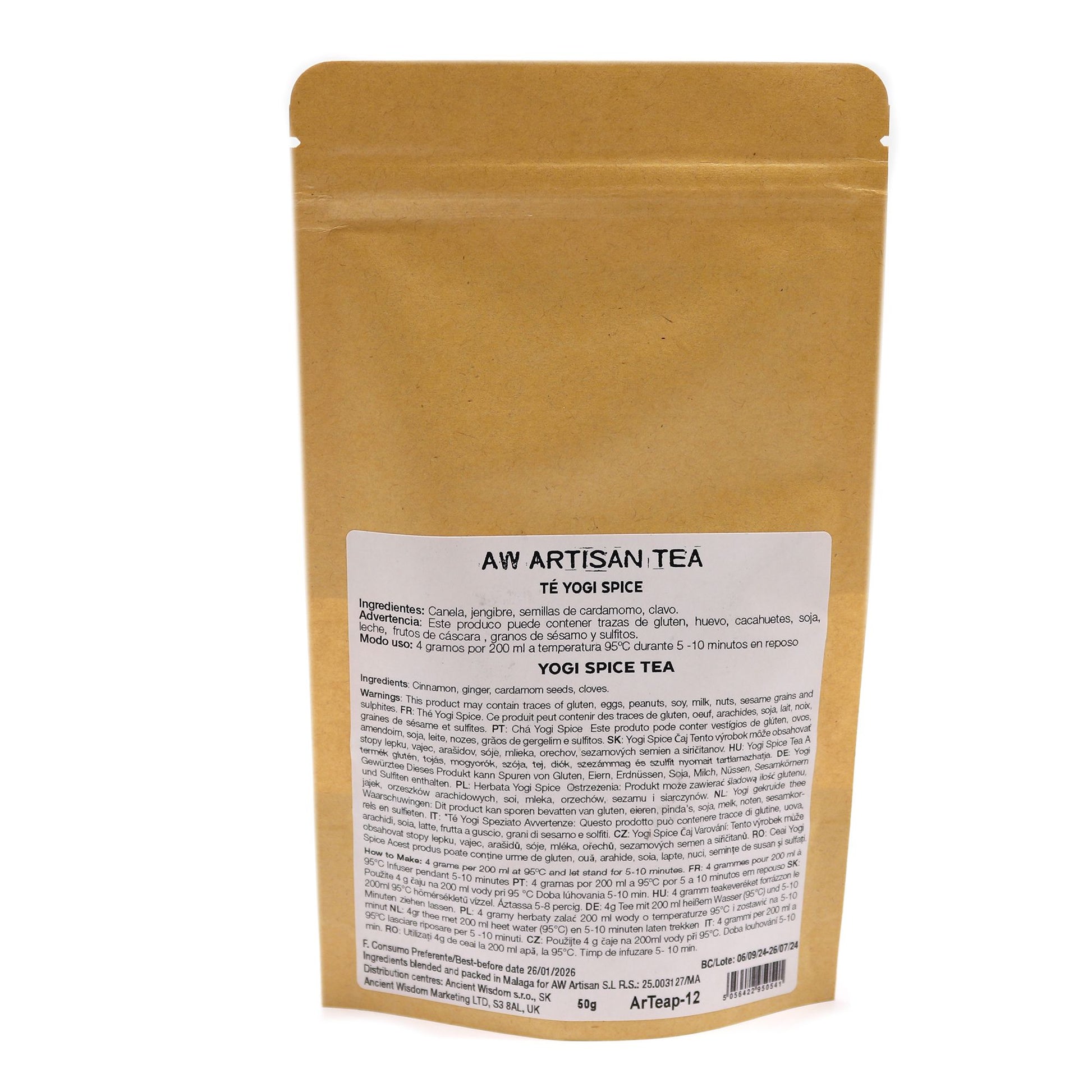 Yogi Spice Tee 50g, eine Gewürzmischung mit Zimt, Ingwer, Kardamom und Nelken.