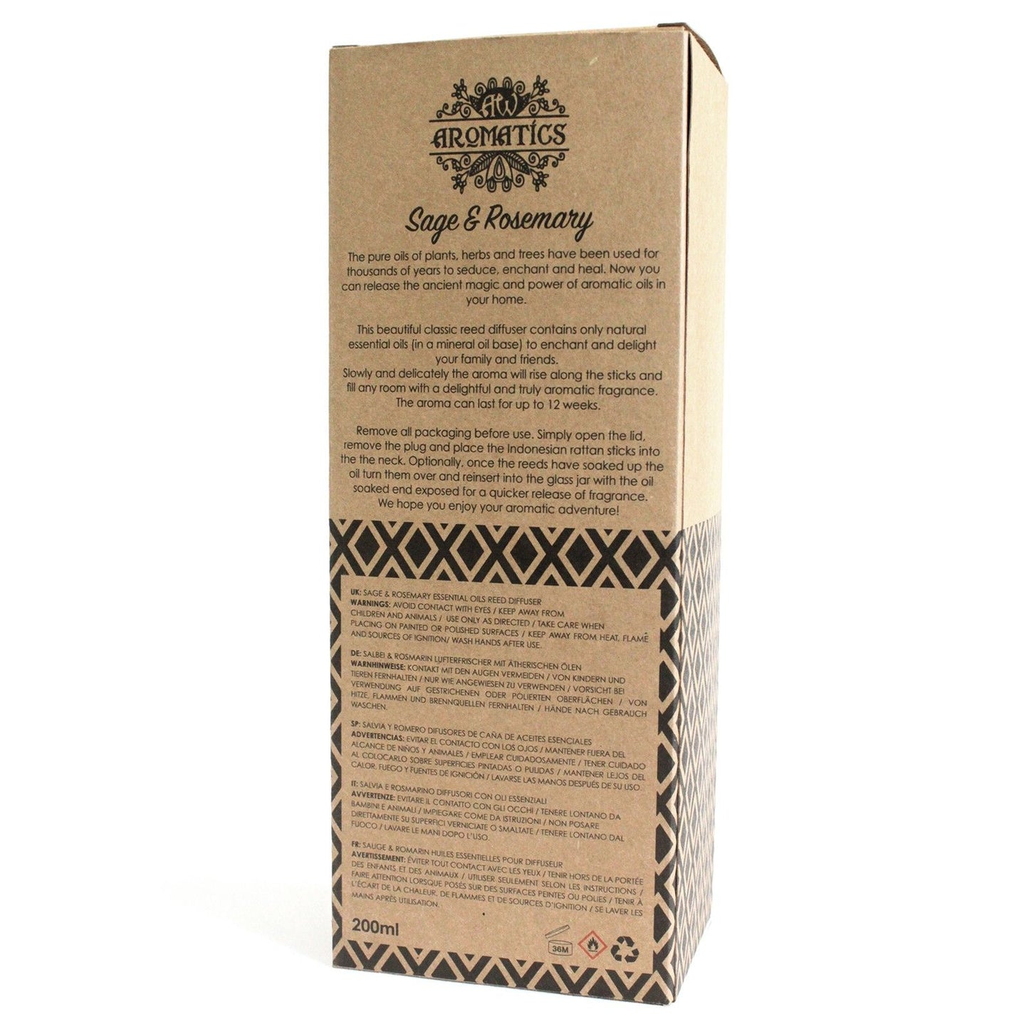 200ml Raumduft aus natürlichen ätherischen Ölen - Sage & Rosemary