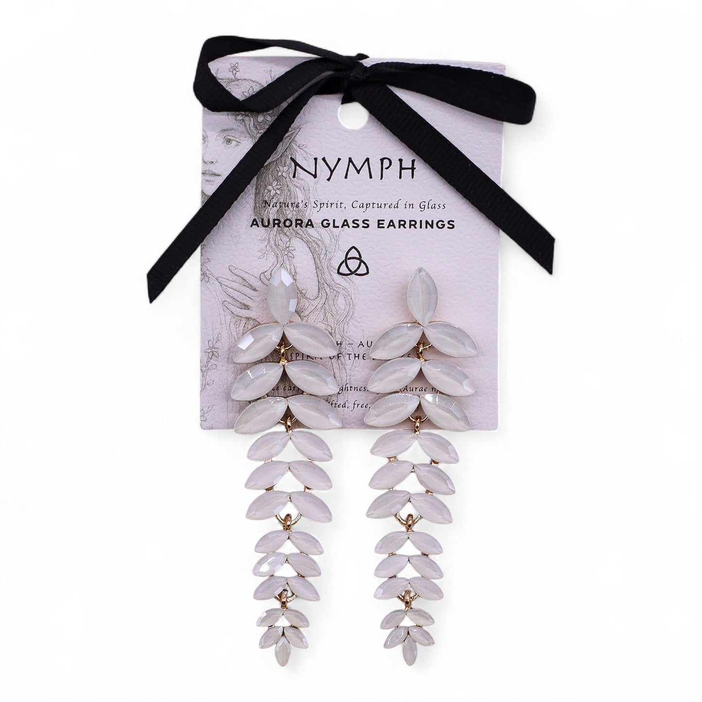 Pearl - Vintage Glas - Ohrringe