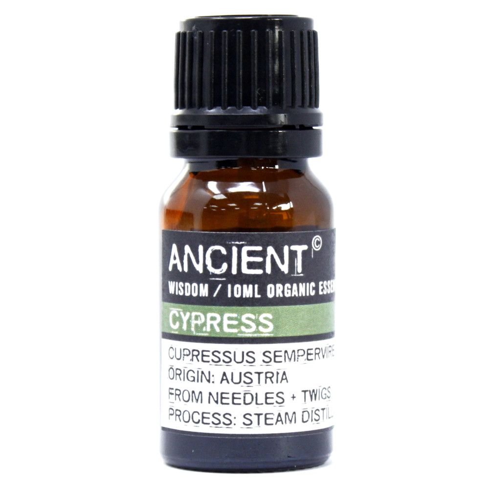 Bio Zypressenöl 10ml von Ancient Wisdom in Österreich hergestellt.