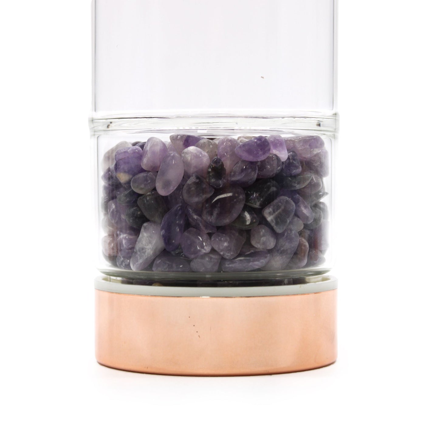 Edelstein-Infuser-Glasflasche – Amethyst