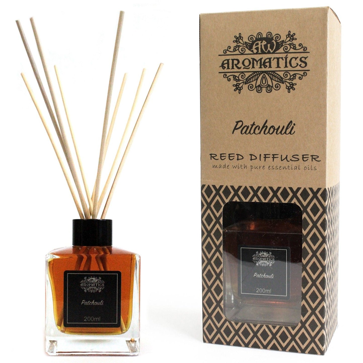 200ml Patchouli Raumduft mit natürlichen ätherischen Ölen.