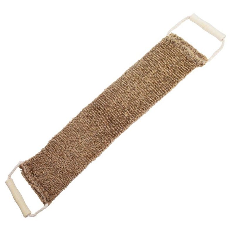 Jute mix back scrub with wooden handles.