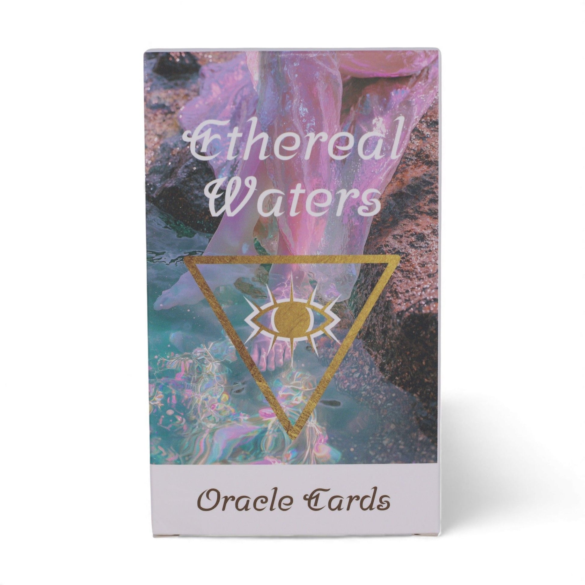 Ethereal Waters Orakelkarten mit einem Auge im Dreieck.