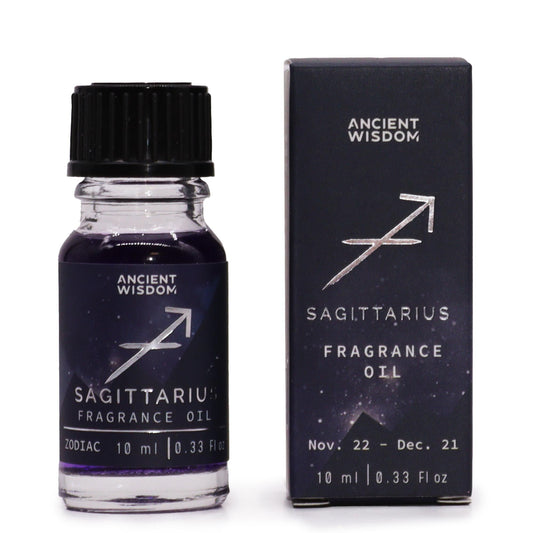 Sternzeichen-Duftöl 10ml Schütze mit Sternsymbol auf Flasche und Schachtel.