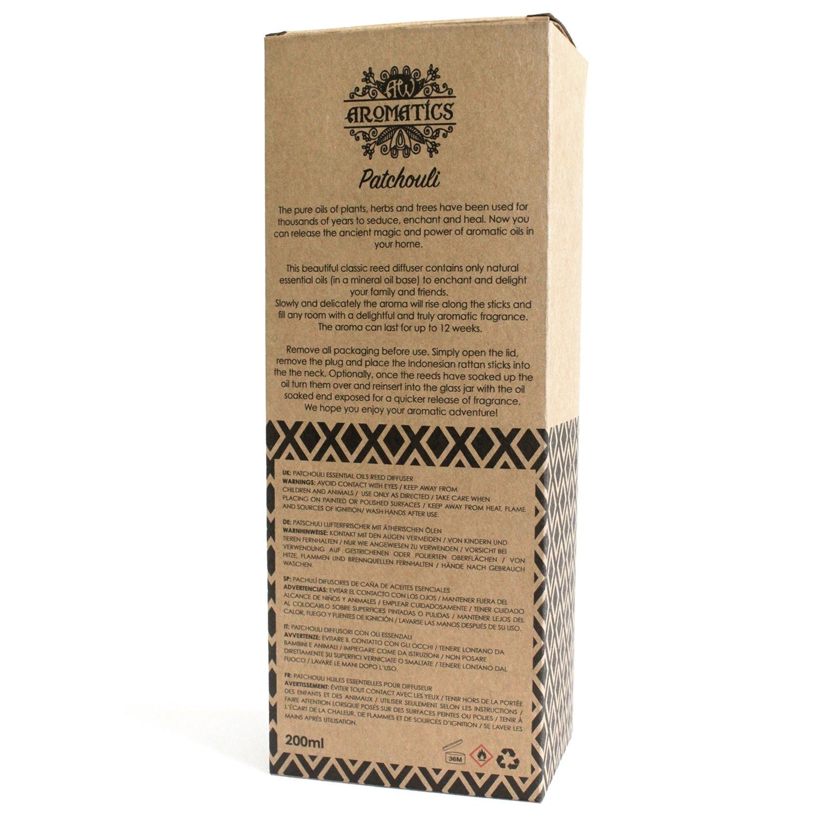 200ml Patchouli Raumduft aus natürlichen ätherischen Ölen