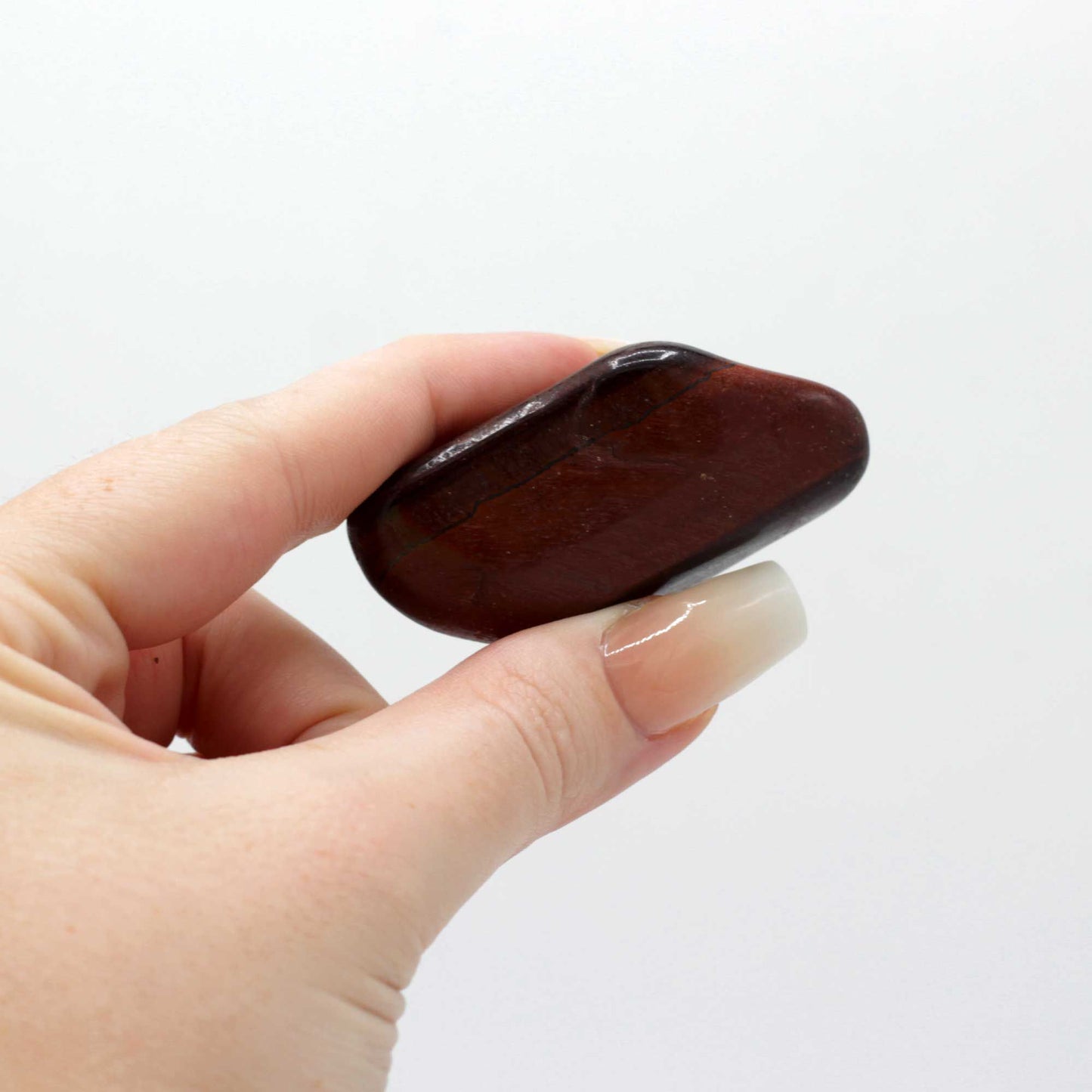 6 Trommelsteine - Tigerauge - Rot- 8mm-30mm