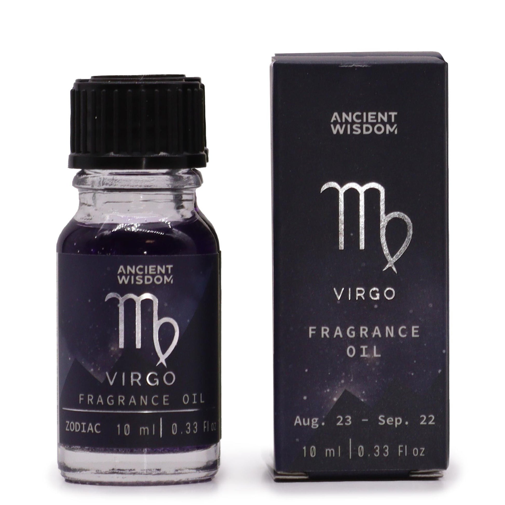 Sternzeichen Duftöl 10ml Jungfrau in Glasflasche mit Schachtel.