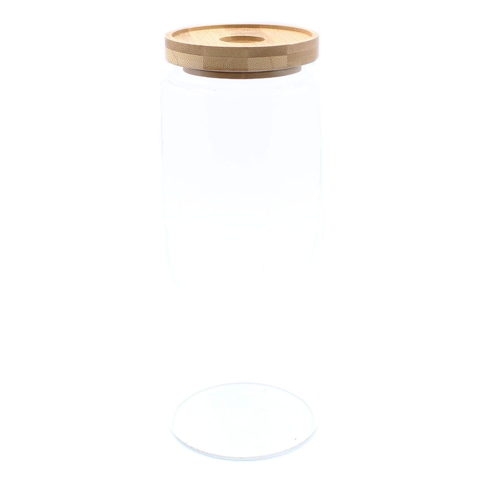 Vorratsglas aus Glas mit Bambusdeckel