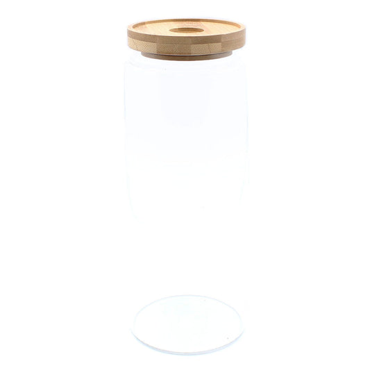 Vorratsglas aus Glas mit Bambusdeckel