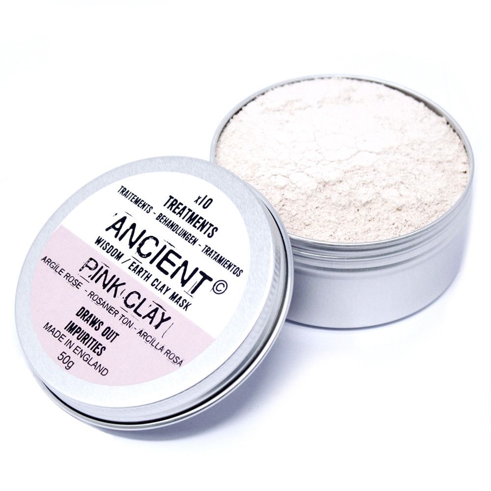 Eine Dose mit rosa Kaolin-Tonerde-Gesichtsmaske, 50g.