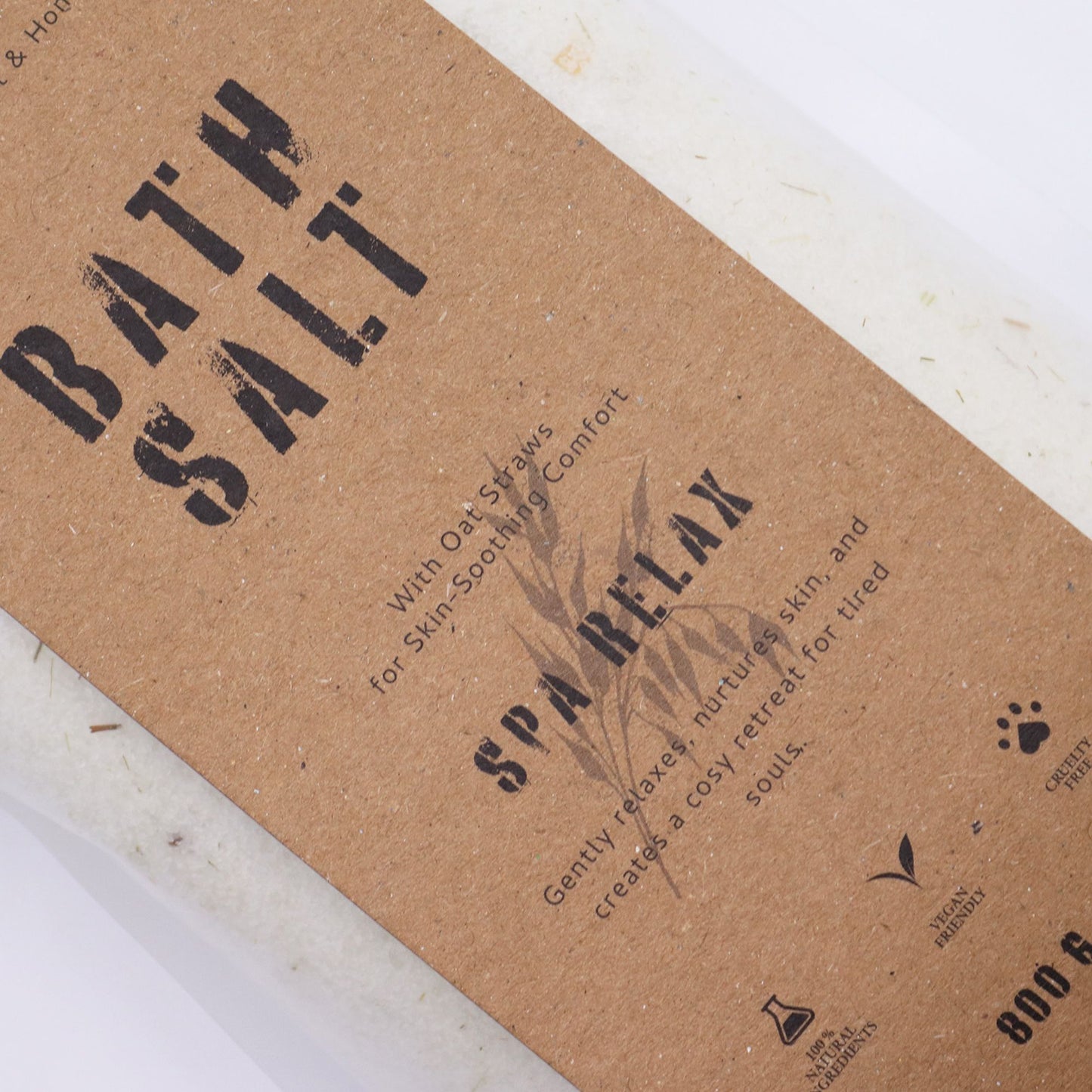 Greenman Rituals bath salt with oat and honey for spa relaxation.