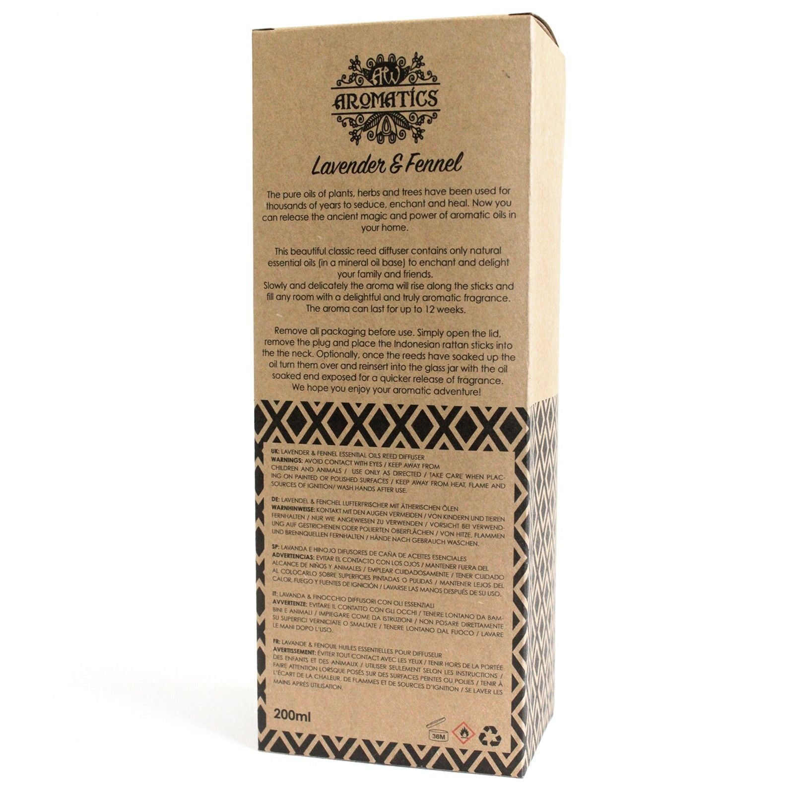 200ml Raumduft aus natürlichen ätherischen Ölen - Lavender & Fennel