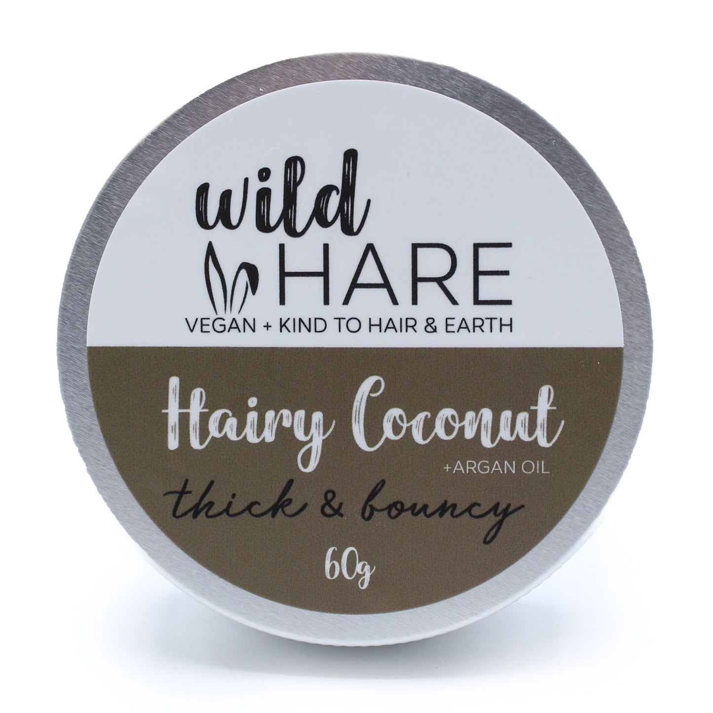 Wild Hare Hairy Coconut solid shampoo bar with argan oil.