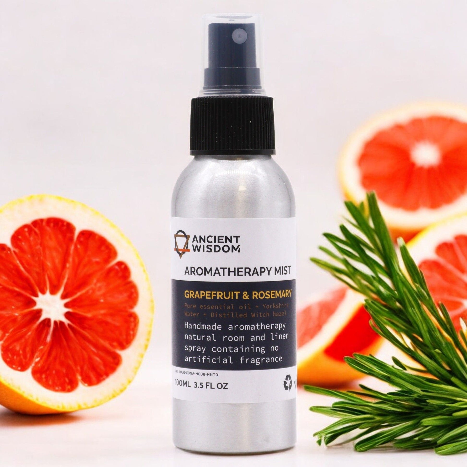Aromatherapie-Spray mit Grapefruit & Rosmarin, 100 ml.