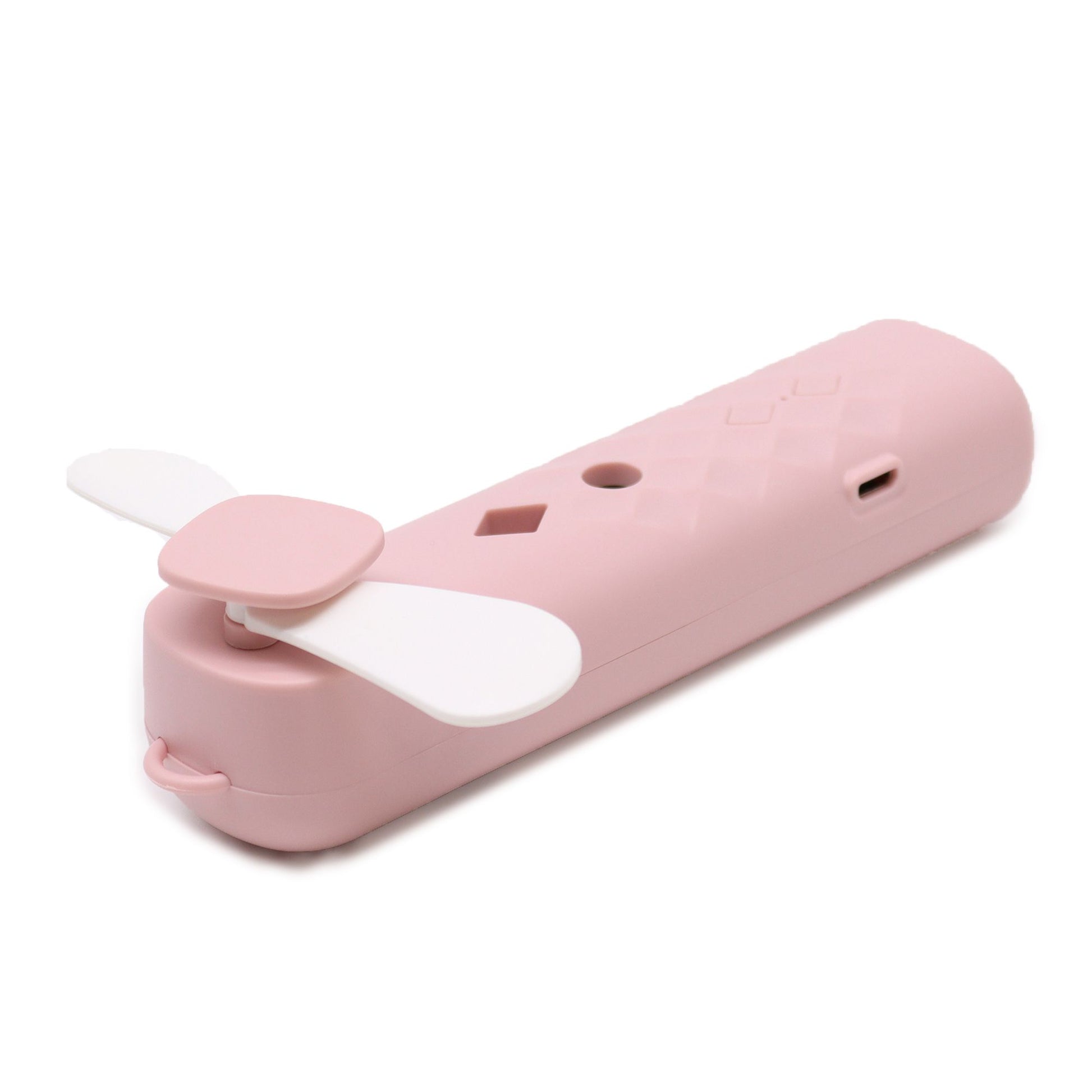 Pink USB rechargeable nano mist face fan and spray.
