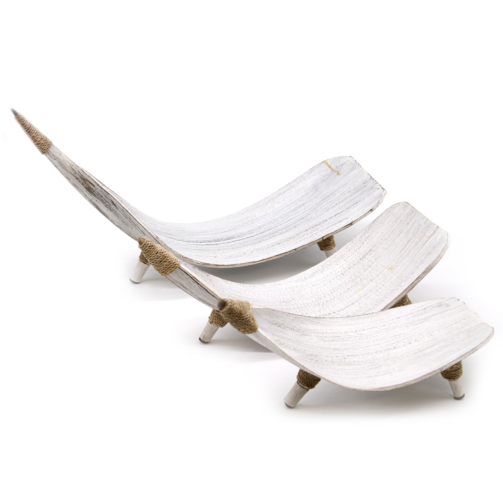 Coconut Leaf Obstschalen Set (3 - tlg.) – Handgefertigt aus Kokosblatt – Naturdeko aus Bali - Flow of PassionDeko