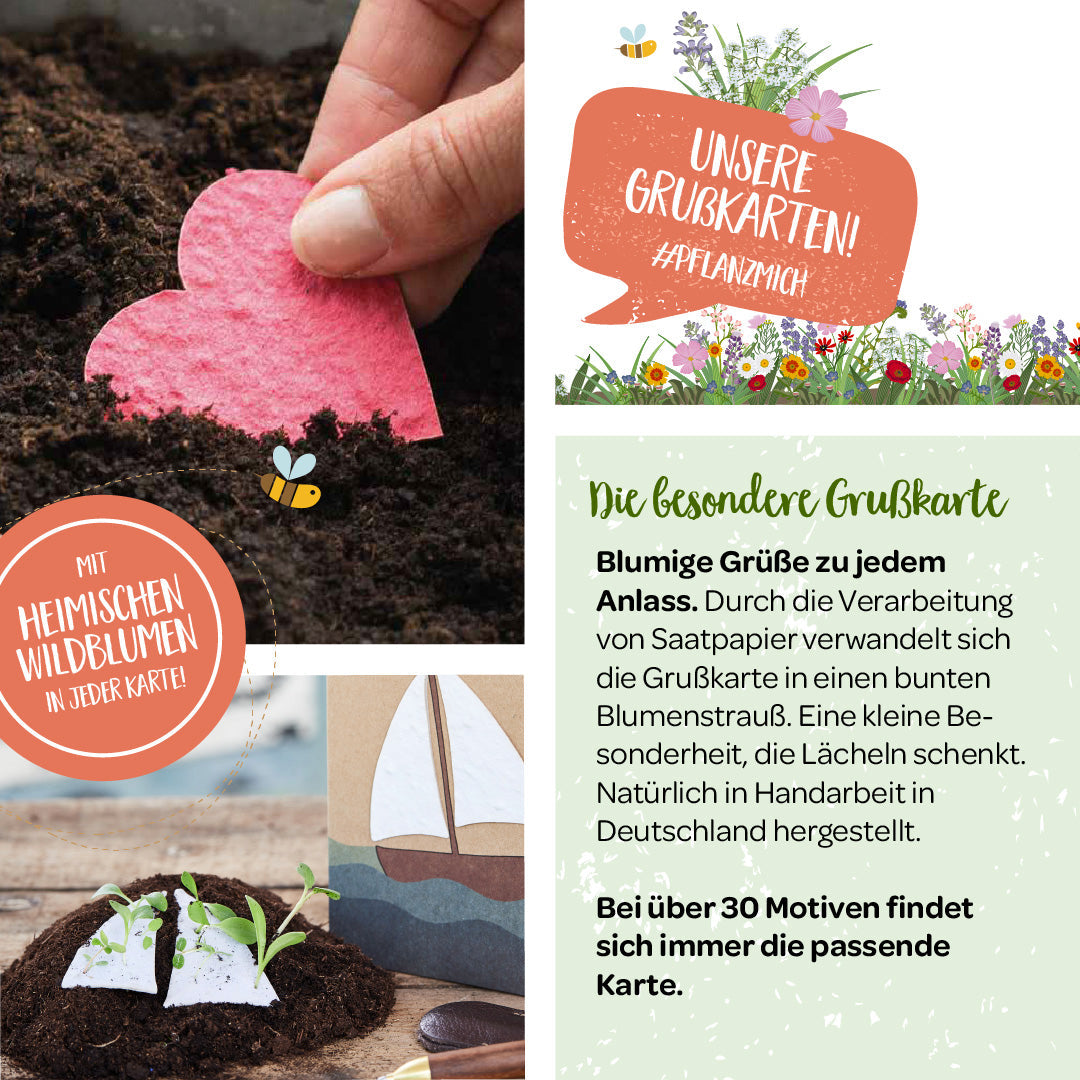 Grußkarte "Viel Glück"