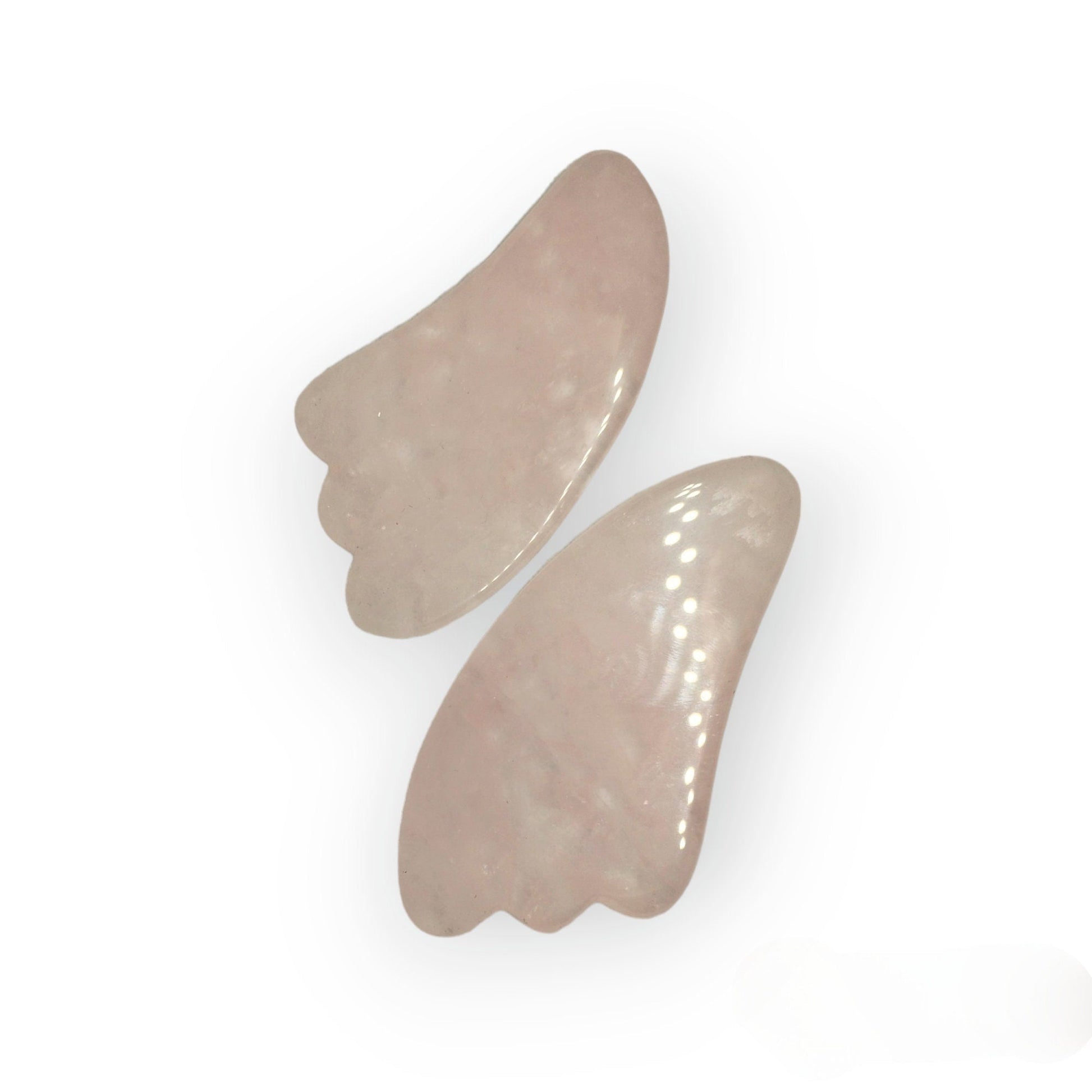 Extragroßer Gua Sha aus Rosenquarz für Gesichtsmassagen und Selfcare - Flow of Passion