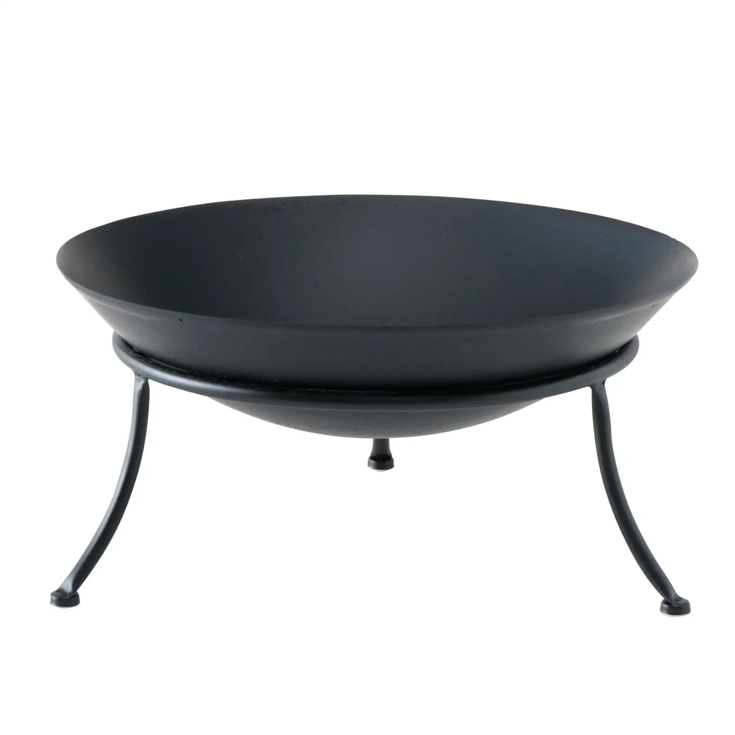 Feuerschale Ø 47 cm Feuerkorb Eisen Metall schwarz Schale Feuer Feuerstelle