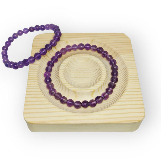 Heilsteinarmband aus Amethyst 6mm - Flow of Passion