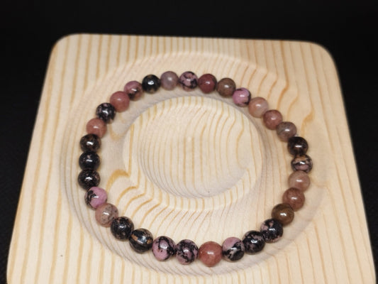 Heilsteinarmband aus Rhodonit - Flow of Passion