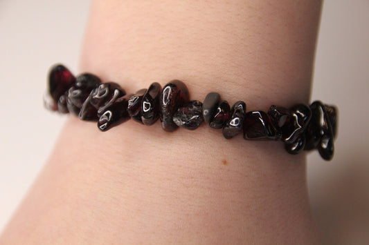 Heilsteinarmband Granat, Splitterarmband - Flow of Passion