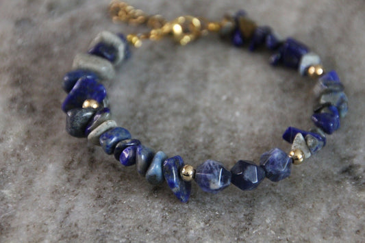 Heilsteinarmband Lapislazuli - Flow of Passion
