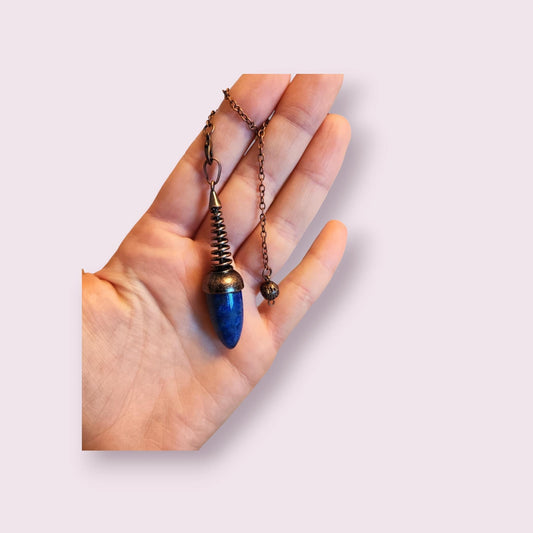 Heilsteinpendel aus Lapislazuli - Flow of Passion