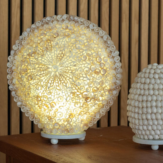 Boho Muschellampe 30cm