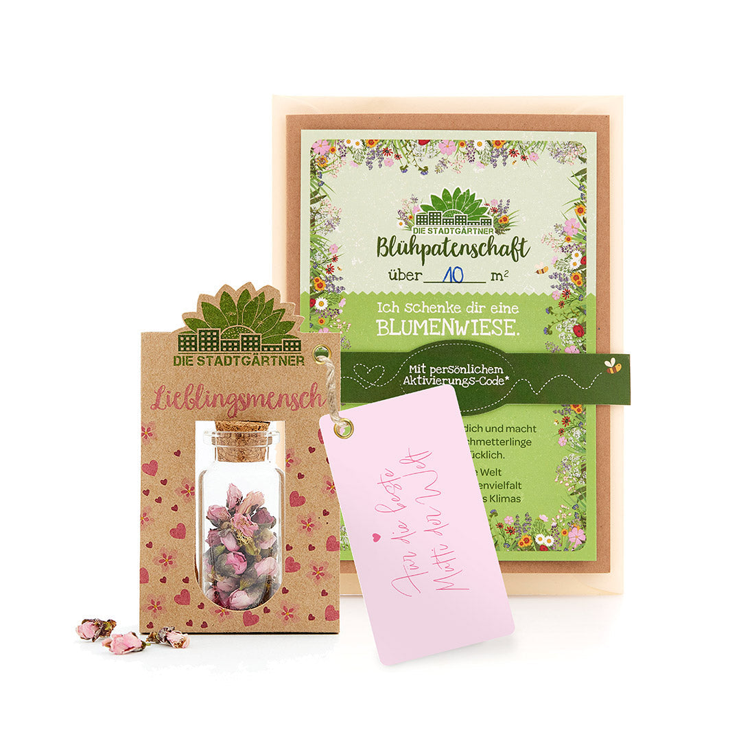 Muttertags-Geschenkset: Lieblingsmutti & Blühpatenschaft