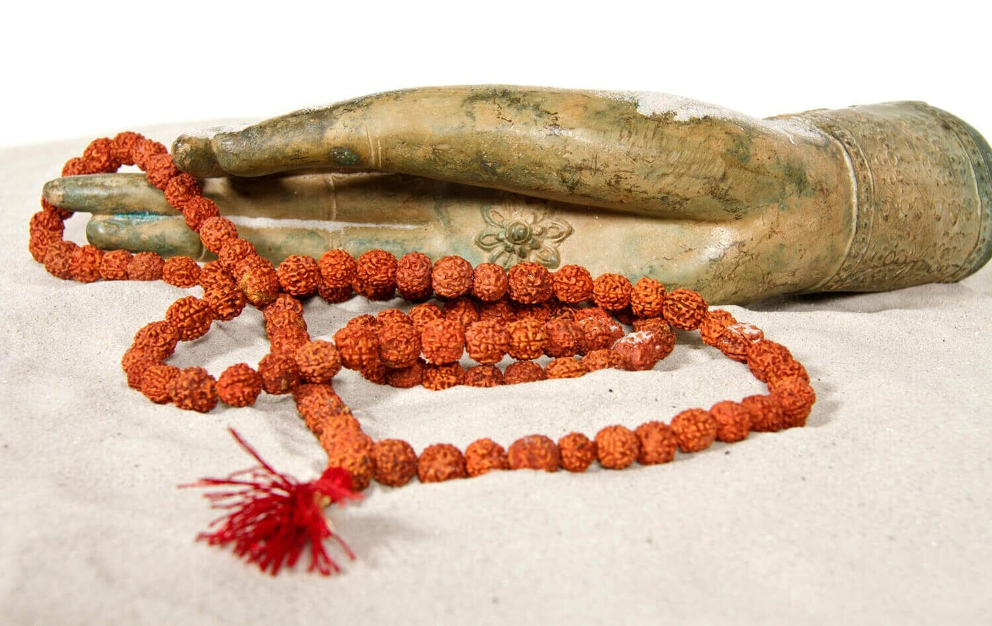 mala-rudraksha-roter-quaste-108-perlen-10-mm-189272 - Flow of Passion