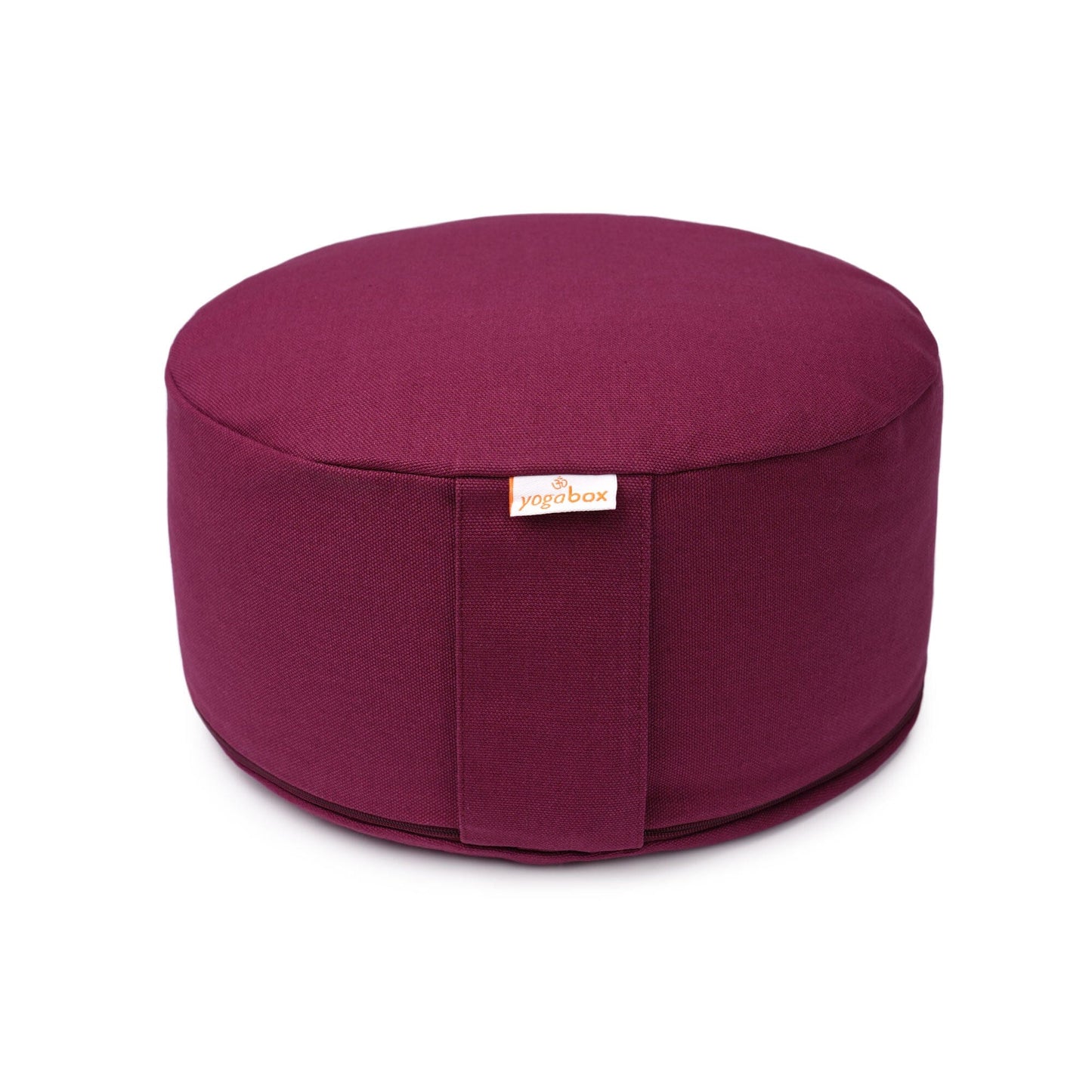 meditationskissen-basic-aubergine-buchweizenschalen-30-x-30-x-13-cm-489213 - Flow of Passion