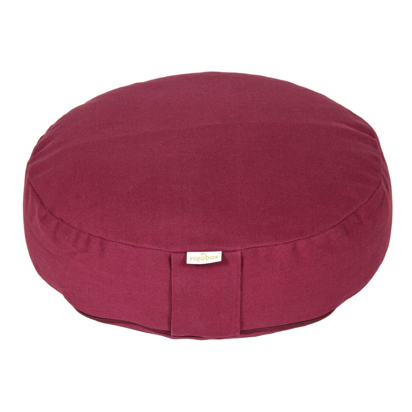 meditationskissen-basic-extra-flach-aubergine-buchweizenschalen-35-x-35-x-8-cm-354518 - Flow of Passion