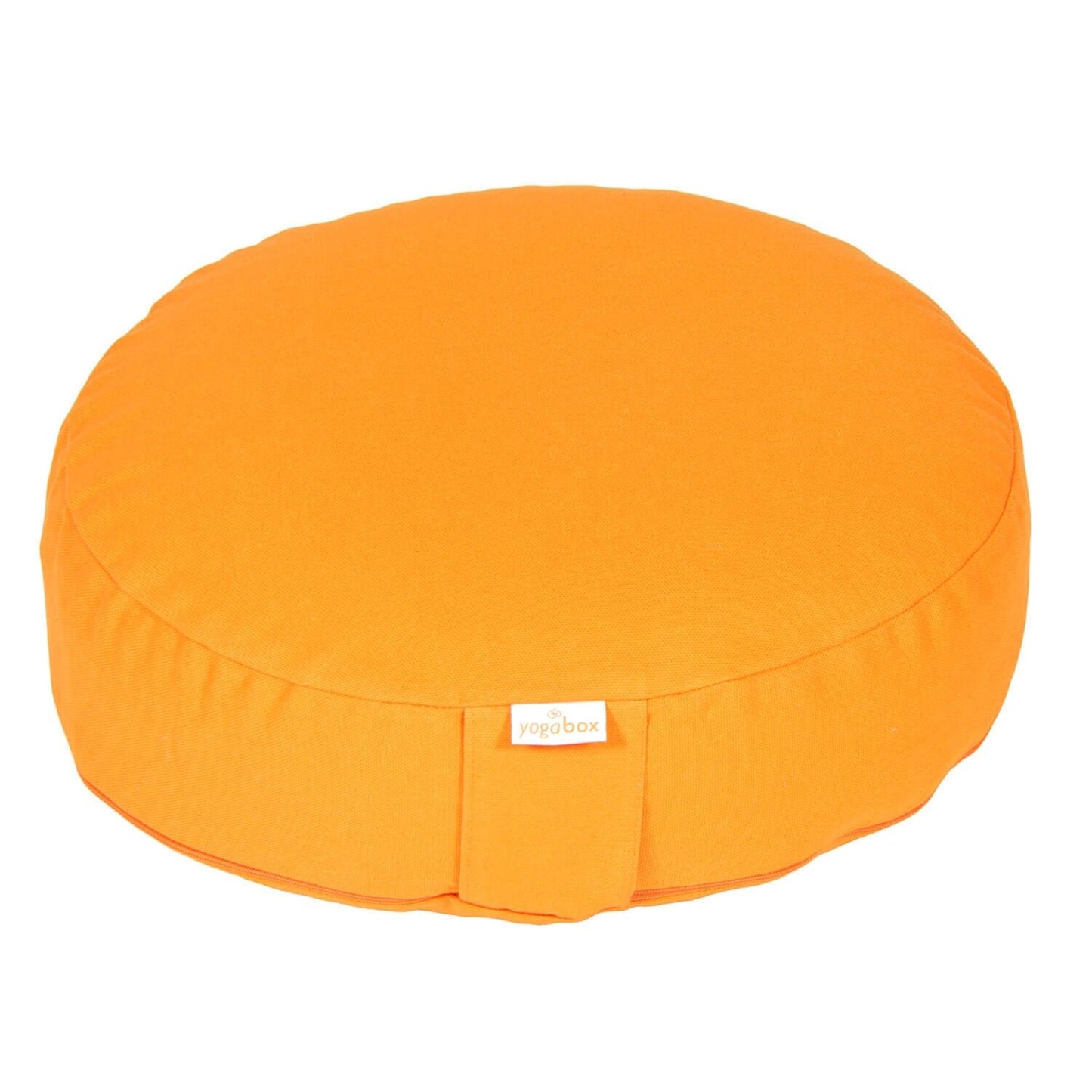 meditationskissen-basic-extra-flach-orange-buchweizenschalen-35-x-35-x-8-cm-498790 - Flow of Passion
