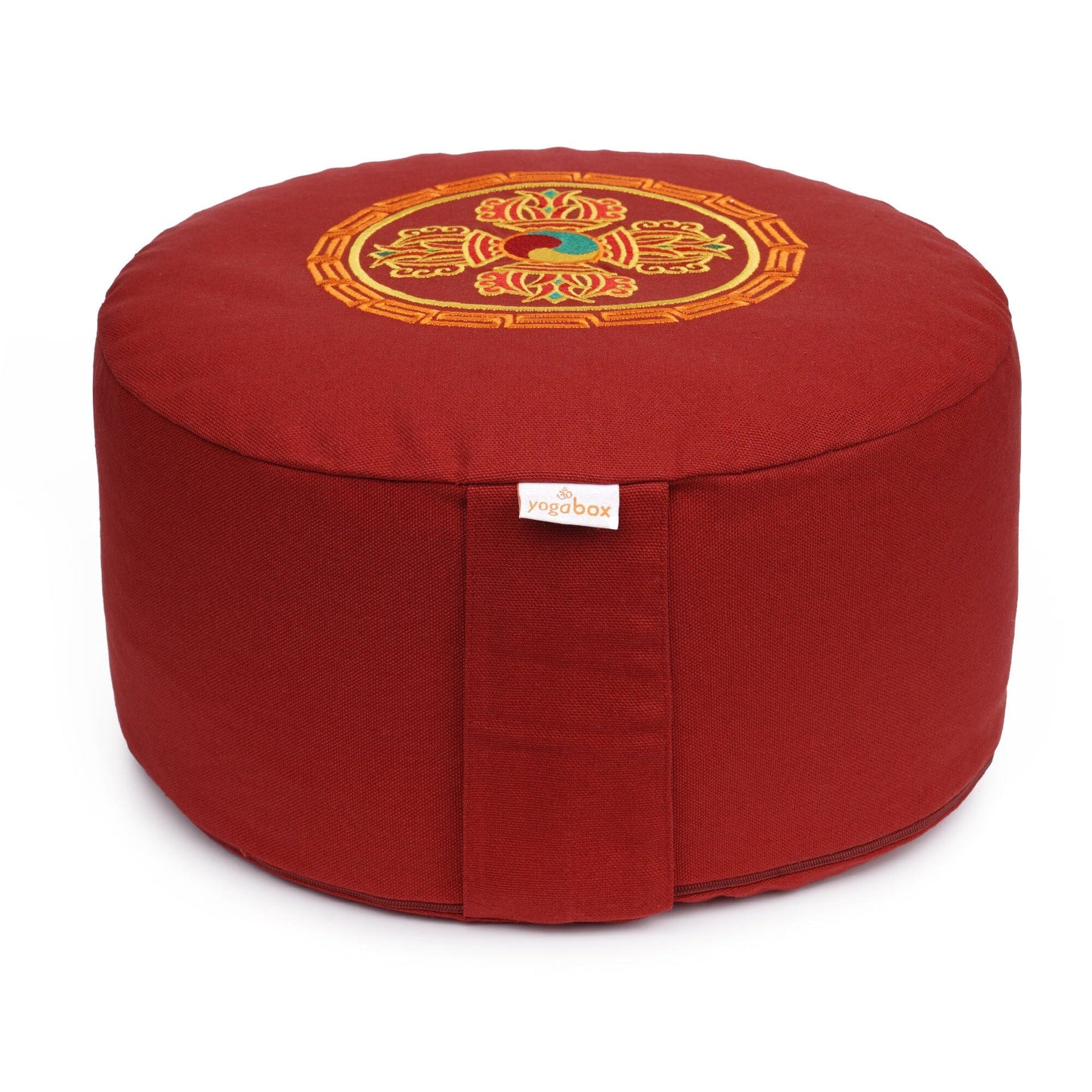 meditationskissen-gluckssitzr-doppeldorje-bordeaux-buchweizenschalen-33-x-33-x-15-cm-279879 - Flow of Passion