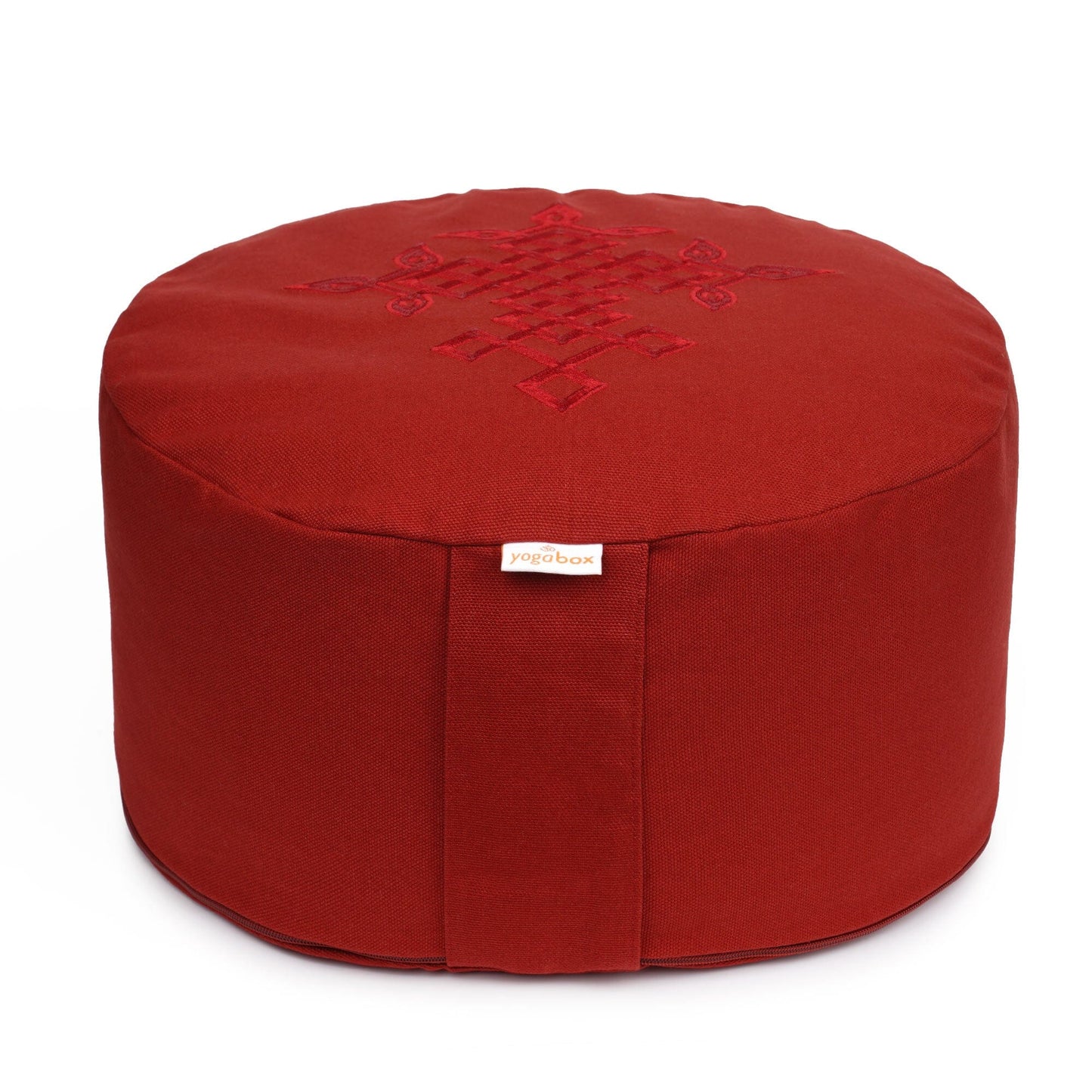meditationskissen-gluckssitzr-keltischer-baum-des-lebens-bordeaux-bordeaux-buchweizenschalen-33-x-33-x-15-cm-359112 - Flow of Passion
