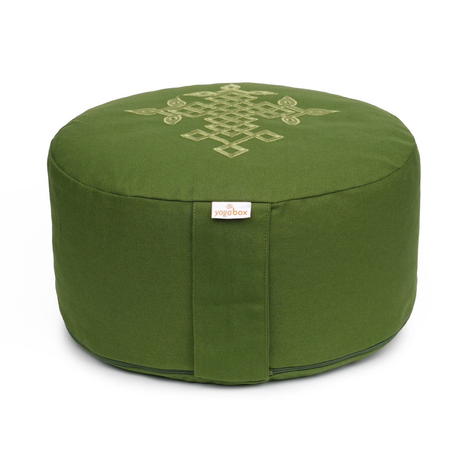 meditationskissen-gluckssitzr-keltischer-baum-des-lebens-olive-buchweizenschalen-33-x-33-x-15-cm-560281 - Flow of Passion